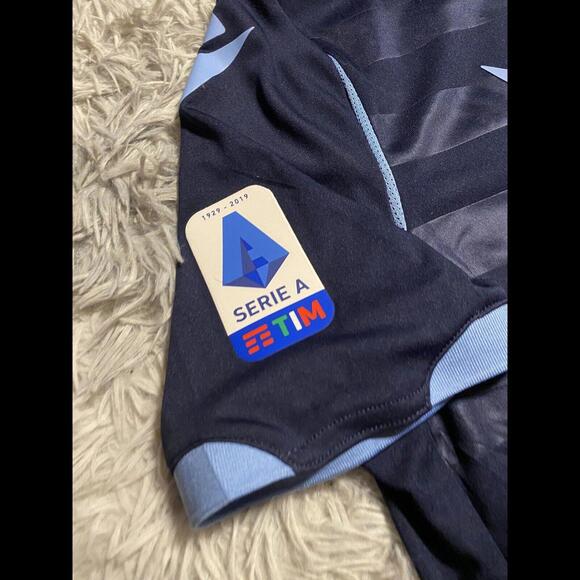 FC LAZIO 2019/20 AWAY MATCH ISSUE/WORN SHIRT BY IMMOBILE #17 With COA Serie A - Picture 6 of 9